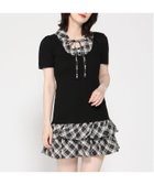 【イング/INGNI】のINGNI/12GチェックSHドッキングニットOP 大人の最旬トレンドファッション＆コーディネート founy(ファウニー) ファッション Fashion レディースファッション Fashion for Women トップス・カットソー Cut & Sew Tops ニット Knit Tops & Sweaters ガーリー Girly, Feminine Style サンダル Sandals, Summer Shoes チェック Check, Plaid, Tartan トレンド Trend, Trending Now ドッキング Docking, Mixed Material フロント Front, Front Design リブニット Rib Knit, Ribbed Knit リボン Ribbon, Bow おすすめ Recommended / Our Picks 夏 Summer thumbnail クロ/クロ|ID: prp329100004987315 ipo3291000000037360194