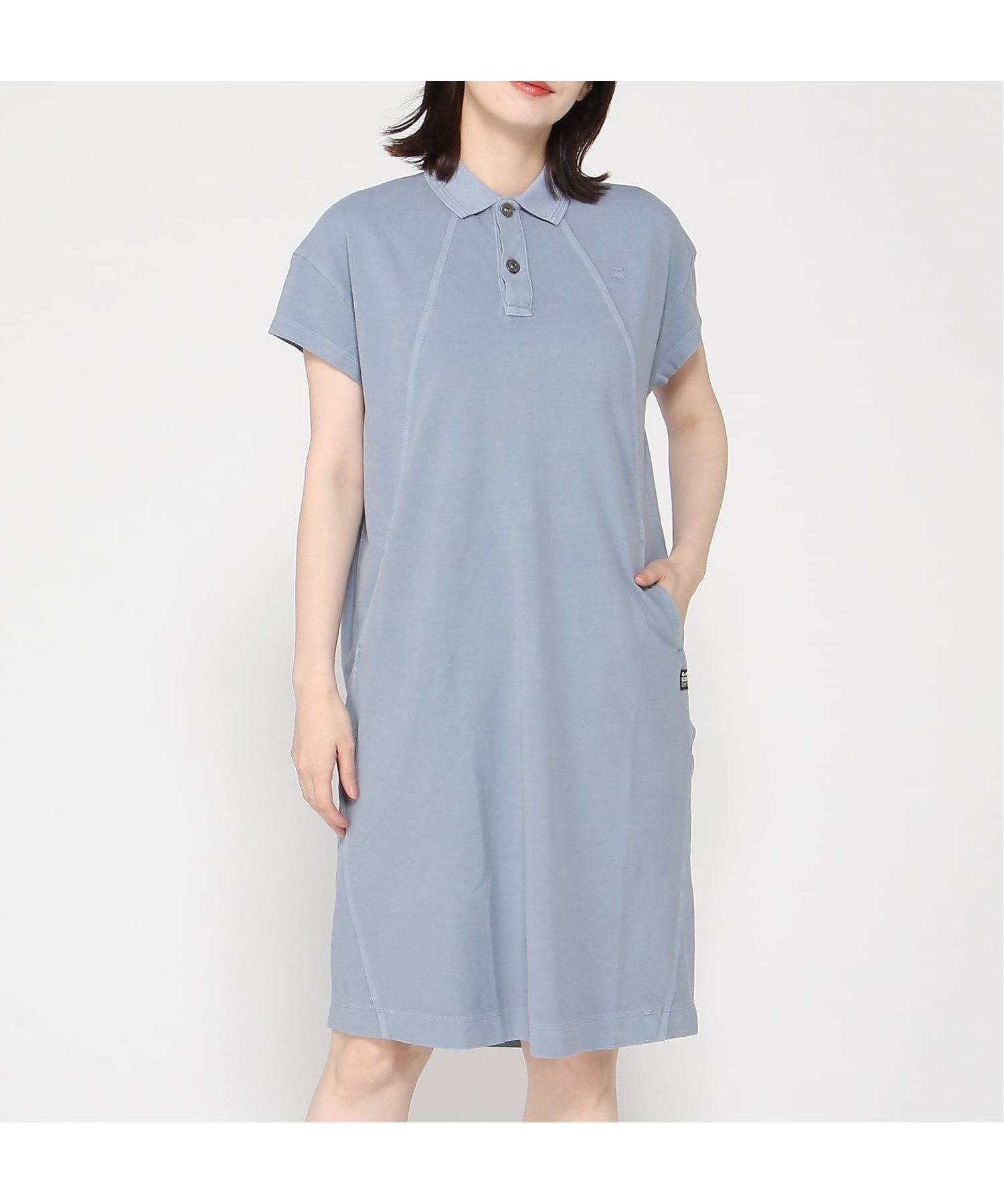 【ジースター ロゥ/G-Star RAW】のSeam detail polo dress インテリア・キッズ・メンズ・レディースファッション・服の通販 founy(ファウニー) 　ファッション　Fashion　レディースファッション　Fashion for Women　ワンピース　Dresses　フォーマル・パーティードレス・結婚式用ドレス　Elegant & Casual Dresses　amann gd|ID: prp329100004987318 ipo3291000000037360204