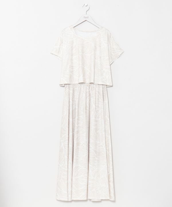 【アミナコレクション/Amina Collection】の【カヒコ】クアキニセットトップス ノースリーブワンピース インテリア・キッズ・メンズ・レディースファッション・服の通販 founy(ファウニー) 　ファッション　Fashion　レディースファッション　Fashion for Women　ワンピース　Dresses　ノースリーブ　Sleeveless, No-Sleeve　リゾート　Resort, Vacation Style　ベージュ|ID: prp329100004987324 ipo3291000000037360250