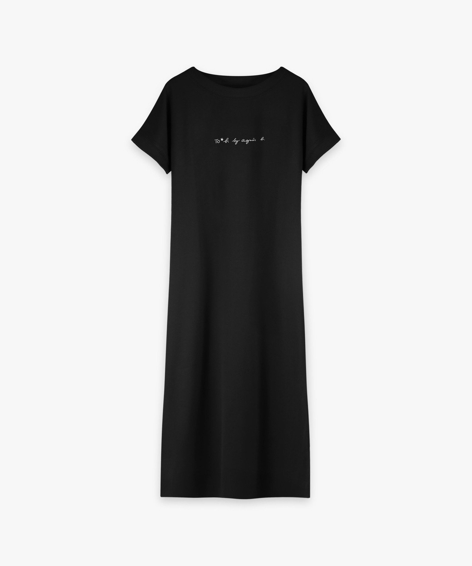 【アニエスベー ファム/agnes b. FEMME】のロゴ プリント 半袖 Tシャツ ワンピース 大人の最旬トレンドファッション＆コーディネート founy(ファウニー) 　ファッション　Fashion　レディースファッション　Fashion for Women　ワンピース　Dresses　シャツワンピース / 1枚で着映えコーデ　Shirt Dresses　スリット　Slit, Slit Detail　デニム　Denim, Jeans Material　フロント　Front, Front Design　プリント　Print, Printed Pattern　半袖　Short Sleeve, Half Sleeve　 other-1|ID: prp329100004987336 ipo3291000000037360306