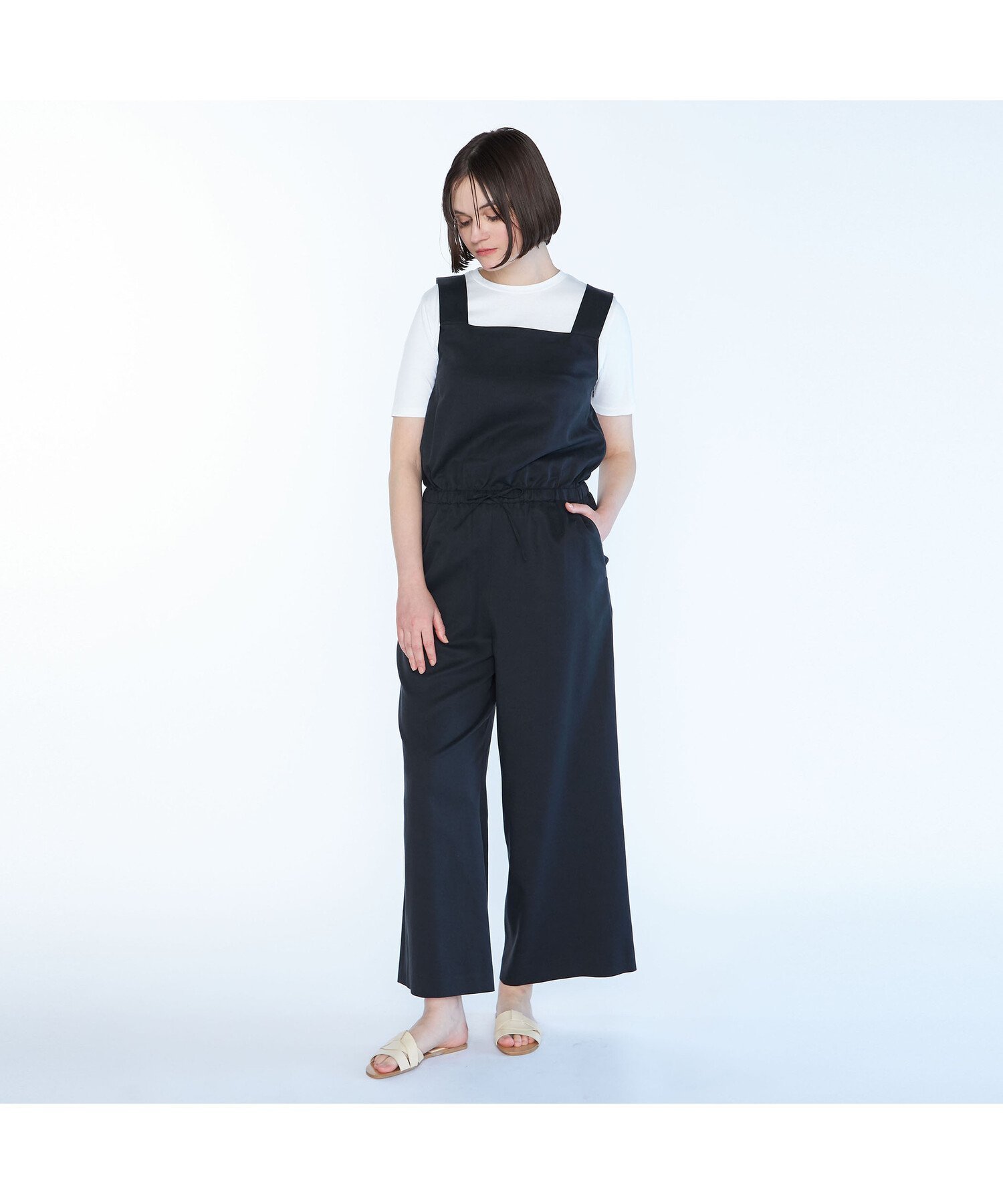【スキャパ/SCAPA】のナチュラルチノオールインワン 大人の最旬トレンドファッション＆コーディネート founy(ファウニー) 　ファッション　Fashion　レディースファッション　Fashion for Women　ワンピース　Dresses　オールインワン・ワンピース　Dresses and Jumpsuits　ギャザー　Gathered, Ruffled　ドローストリング　Drawstring, Pull Cord　ワイド　Wide, Wide Fit　 other-1|ID: prp329100004987341 ipo3291000000037360330