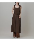 【ラコレ/LAKOLE】の裾シャーリングワンピース 大人の最旬トレンドファッション＆コーディネート founy(ファウニー) ファッション Fashion レディースファッション Fashion for Women ワンピース Dresses インナー Innerwear コンパクト Compact, Small Size シャーリング Shirring, Ruched シンプル Simple, Minimal スクエア Square, Square Shape タンク Tank Top, Sleeveless Top ティアード Tiered, Tiered Style デコルテ Décolleté, Neckline デニム Denim, Jeans Material ノースリーブ Sleeveless, No-Sleeve ブラウジング Blouson Silhouette, Cinched Waist マキシ Maxi, Full Length ロング Long, Long-Length ワイド Wide, Wide Fit 夏 Summer thumbnail ブラウン|ID: prp329100004987355 ipo3291000000037360406