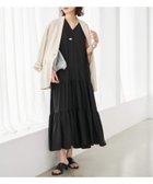 【スローブ イエナ/SLOBE IENA】の《WEB限定》ティアードワンピース 大人の最旬トレンドファッション＆コーディネート founy(ファウニー) ファッション Fashion レディースファッション Fashion for Women ワンピース Dresses シューズ Shoes, Footwear スニーカー Sneakers, Trainers チュール Tulip, Tulip Motif ティアード Tiered, Tiered Style ティアードワンピース Tiered Dress, Flared Dress フラット Flat, Flat Shoes ポケット Pocket, Pocket Detail マキシ Maxi, Full Length 夏 Summer 2026年 2026 2026春夏・S/S Spring/Summer 2026 SS26 thumbnail ブラック|ID: prp329100004987356 ipo3291000000037360409