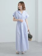 【テチチ/Te chichi】の綿サッカーワンピース 大人の最旬トレンドファッション＆コーディネート founy(ファウニー) ファッション Fashion レディースファッション Fashion for Women ワンピース Dresses サッカー Seersucker, Summer Fabric thumbnail サックスブルー|ID: prp329100004987358 ipo3291000000037360416