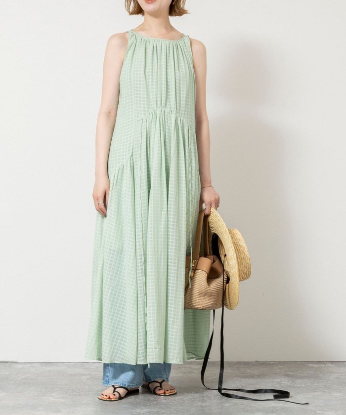 【ノーリーズ/NOLLEY'S】の【WALANCE/ワランス】natural dye sheer cotton check gather dress インテリア・キッズ・メンズ・レディースファッション・服の通販 founy(ファウニー) https://founy.com/ ファッション Fashion レディースファッション Fashion for Women ワンピース Dresses フォーマル・パーティードレス・結婚式用ドレス Elegant & Casual Dresses ドレス Dress, One-Piece おすすめ Recommended / Our Picks 夏 Summer 2026年 2026 2026春夏・S/S Spring/Summer 2026 SS26 |ID: prp329100004987359 ipo3291000000037360419