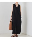 【ルージュヴィフラクレ/Rouge vif la cle】の【2サイズ展開】【定番人気】麻混ノースリーブVネックワンピース/ポケット付き/コ 大人の最旬トレンドファッション＆コーディネート founy(ファウニー) ファッション Fashion レディースファッション Fashion for Women ワンピース Dresses インナー Innerwear コクーン Cocoon, Cocoon Silhouette サンダル Sandals, Summer Shoes シンプル Simple, Minimal スリット Slit, Slit Detail 定番 Standard, Basic Item ノースリーブ Sleeveless, No-Sleeve 人気 Popular, Best Seller ポケット Pocket, Pocket Detail リネン Linen, Linen Fabric ロング Long, Long-Length おすすめ Recommended / Our Picks 夏 Summer thumbnail ブラック|ID: prp329100004987360 ipo3291000000037360423