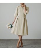 【レジーナリスレ/Regina Risurre】の【キレイ ワンピ リリアン】 大人の最旬トレンドファッション＆コーディネート founy(ファウニー) ファッション Fashion レディースファッション Fashion for Women ワンピース Dresses フィット Fit, Slim Fit フォーマル Formal, Dressy リボン Ribbon, Bow thumbnail オフ ホワイト|ID: prp329100004987368 ipo3291000000037360493