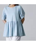 【レジーナリスレ/Regina Risurre】の【デイリー パール チュニック】 大人の最旬トレンドファッション＆コーディネート founy(ファウニー) ファッション Fashion レディースファッション Fashion for Women トップス・カットソー Cut & Sew Tops チュニック Tunic, Long Top パール Pearl, Pearl Accent フレア Flare, Flared thumbnail エアリー ブルー|ID: prp329100004987370 ipo3291000000037360498