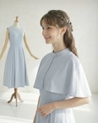【レジーナリスレ/Regina Risurre】の【ケープ ワンピース ソフィー】 大人の最旬トレンドファッション＆コーディネート founy(ファウニー) ファッション Fashion レディースファッション Fashion for Women ワンピース Dresses ツイル Twist, Twisted Detail ノースリーブ Sleeveless, No-Sleeve エレガント 上品 Elegant thumbnail グレイッシュ ブルー|ID: prp329100004987371 ipo3291000000037360500
