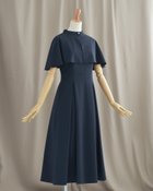 【レジーナリスレ/Regina Risurre】の【ケープ ワンピース ソフィー】 大人の最旬トレンドファッション＆コーディネート founy(ファウニー) ファッション Fashion レディースファッション Fashion for Women ワンピース Dresses ツイル Twist, Twisted Detail ノースリーブ Sleeveless, No-Sleeve エレガント 上品 Elegant thumbnail 神戸 ネイビー|ID: prp329100004987371 ipo3291000000037360501