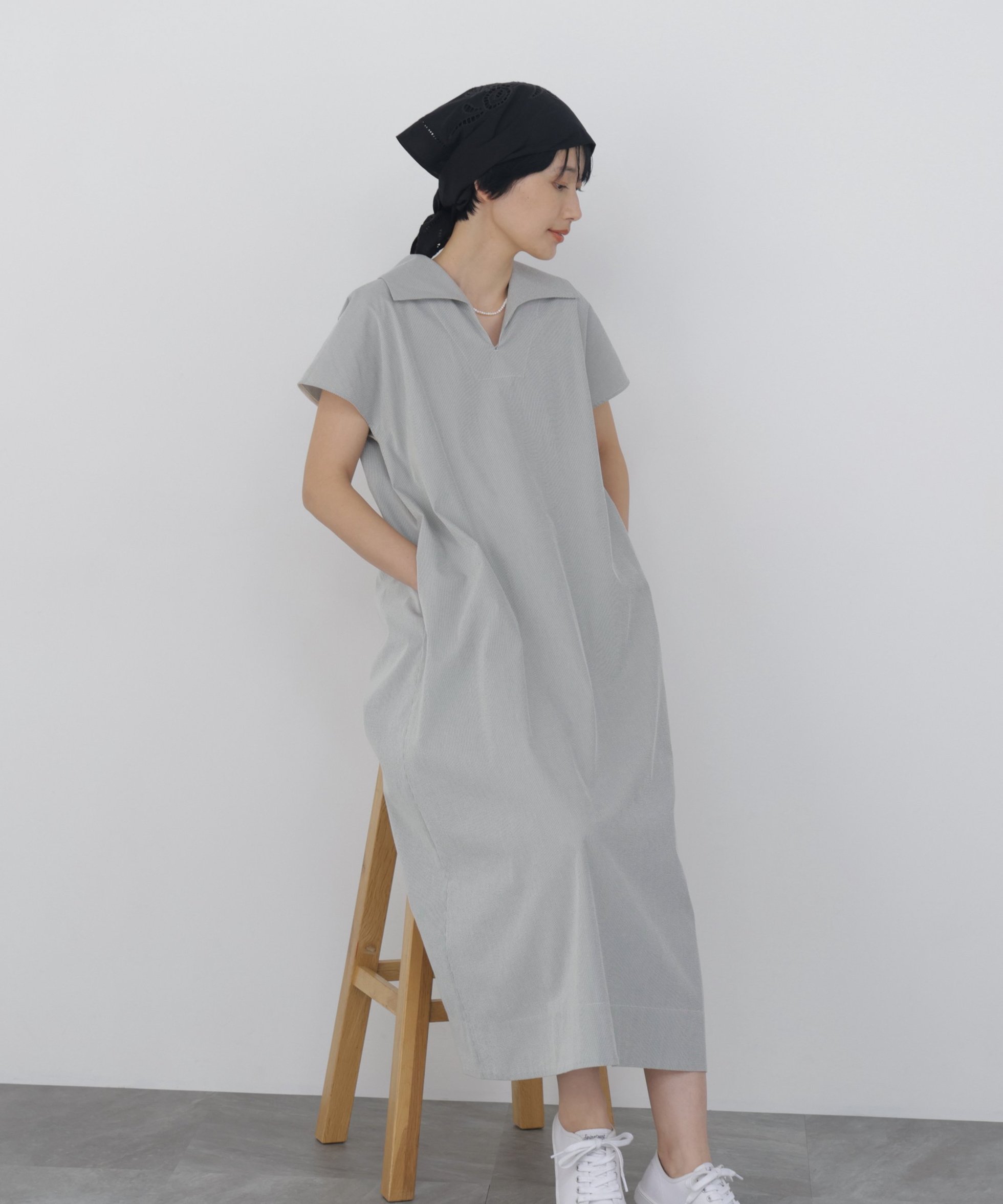 【ヒューマンウーマン/HUMAN WOMAN】のクールマックスワンピース インテリア・キッズ・メンズ・レディースファッション・服の通販 founy(ファウニー) 　ファッション　Fashion　レディースファッション　Fashion for Women　ワンピース　Dresses　おすすめ　Recommended / Our Picks　インナー　Innerwear　サッカー　Seersucker, Summer Fabric　スタンダード　Standard, Basic　ストレッチ　Stretch, Stretchy Fabric　タンク　Tank Top, Sleeveless Top　ボーダー　Border, Stripe　夏　Summer　ブラックストライプ3|ID: prp329100004987372 ipo3291000000037360503