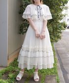 【アクシーズファム/axes femme】のフリルメローケープワンピース 大人の最旬トレンドファッション＆コーディネート founy(ファウニー) ファッション Fashion レディースファッション Fashion for Women ワンピース Dresses クラシカル Classical, Vintage-Inspired シフォン Chiffon, Lightweight Fabric チュール Tulip, Tulip Motif フリル Frill, Ruffle フロント Front, Front Design モノトーン Monotone, Black and White リボン Ribbon, Bow レース Lace, Lace Fabric 夏 Summer thumbnail 生成り|ID: prp329100004987374 ipo3291000000037360511