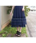 【アクシーズファム/axes femme】のフリルメローケープワンピース 大人の最旬トレンドファッション＆コーディネート founy(ファウニー) ファッション Fashion レディースファッション Fashion for Women ワンピース Dresses クラシカル Classical, Vintage-Inspired シフォン Chiffon, Lightweight Fabric チュール Tulip, Tulip Motif フリル Frill, Ruffle フロント Front, Front Design モノトーン Monotone, Black and White リボン Ribbon, Bow レース Lace, Lace Fabric 夏 Summer thumbnail 紺|ID: prp329100004987374 ipo3291000000037360512