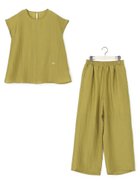 【ニコル/NICOLE】の【セット企画】シアーリネンタッチセットアップ 大人の最旬トレンドファッション＆コーディネート founy(ファウニー) ファッション Fashion レディースファッション Fashion for Women セットアップ Matching Sets おすすめ Recommended / Our Picks インナー Innerwear ストレート Straight, Straight Cut セットアップ Set-Up, Coordinated Outfit エレガント 上品 Elegant 夏 Summer thumbnail 26マスタード|ID: prp329100004987378 ipo3291000000037360561