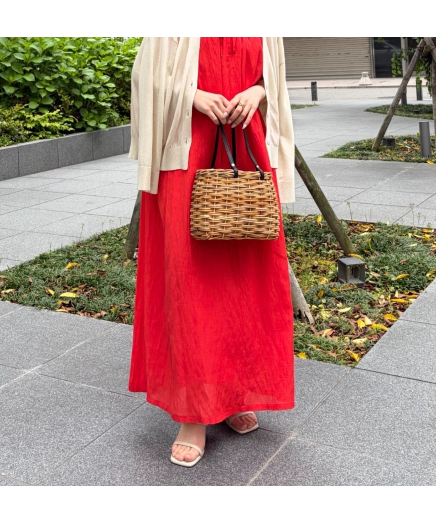 【ジェナ エスパス メルヴェイユ/Jena espace merveilleux】の2WAYリボンシアーワンピース インテリア・キッズ・メンズ・レディースファッション・服の通販 founy(ファウニー) 　ファッション　Fashion　レディースファッション　Fashion for Women　ワンピース　Dresses　スマート　Smart, Elegant　楽ちん　Easy Fit, Comfortable　再入荷　Restock / Back in Stock　おすすめ　Recommended / Our Picks　夏　Summer　レッド|ID: prp329100004987380 ipo3291000000037360574