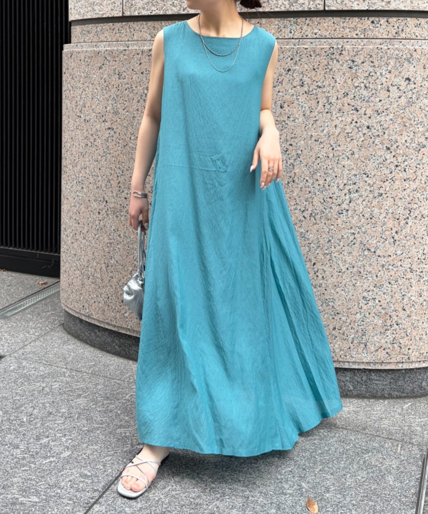 【ジェナ エスパス メルヴェイユ/Jena espace merveilleux】の2WAYリボンシアーワンピース インテリア・キッズ・メンズ・レディースファッション・服の通販 founy(ファウニー) 　ファッション　Fashion　レディースファッション　Fashion for Women　ワンピース　Dresses　スマート　Smart, Elegant　楽ちん　Easy Fit, Comfortable　再入荷　Restock / Back in Stock　おすすめ　Recommended / Our Picks　夏　Summer　グリーン|ID: prp329100004987380 ipo3291000000037360575
