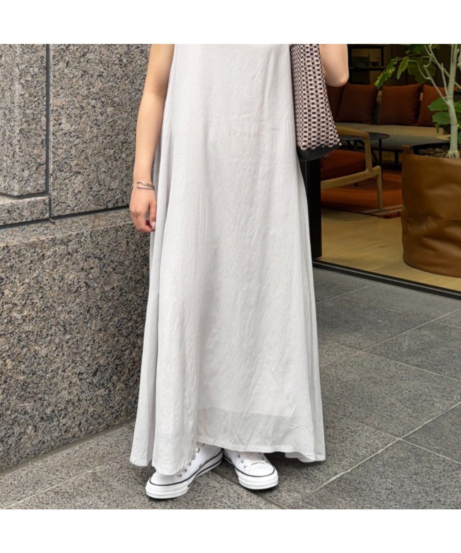 【ジェナ エスパス メルヴェイユ/Jena espace merveilleux】の2WAYリボンシアーワンピース インテリア・キッズ・メンズ・レディースファッション・服の通販 founy(ファウニー) 　ファッション　Fashion　レディースファッション　Fashion for Women　ワンピース　Dresses　スマート　Smart, Elegant　楽ちん　Easy Fit, Comfortable　再入荷　Restock / Back in Stock　おすすめ　Recommended / Our Picks　夏　Summer　ライトグレー|ID: prp329100004987380 ipo3291000000037360576