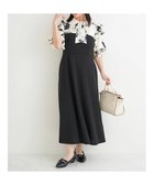 【ジェイ アンド シュプール/Re J&SUPURE】の花柄ボウタイドッキングワンピース 大人の最旬トレンドファッション＆コーディネート founy(ファウニー) ファッション Fashion レディースファッション Fashion for Women ワンピース Dresses カーディガン Cardigan, Knitwear サンダル Sandals, Summer Shoes ジャケット Jacket, Outerwear ドッキング Docking, Mixed Material プリント Print, Printed Pattern ポケット Pocket, Pocket Detail ロング Long, Long-Length 切替 Switching, Contrast Panel 無地 Plain, Solid Color thumbnail B柄|ID: prp329100004987381 ipo3291000000037360580