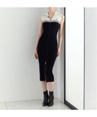 【ロイヤルパーティー/ROYAL PARTY】のロゴ刺しゅう配色ダブルZIPニットタイトワンピース 大人の最旬トレンドファッション＆コーディネート founy(ファウニー) ファッション Fashion レディースファッション Fashion for Women ワンピース Dresses ダブル Double, Double-Breasted thumbnail ブラック|ID: prp329100004987382 ipo3291000000037360582