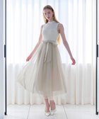 【ロイヤルパーティー/ROYAL PARTY】のかぎ針ドッキングラメチュールフレアワンピース 大人の最旬トレンドファッション＆コーディネート founy(ファウニー) ファッション Fashion レディースファッション Fashion for Women ワンピース Dresses かぎ針 Crochet エレガント 上品 Elegant ドッキング Docking, Mixed Material ノースリーブ Sleeveless, No-Sleeve フレア Flare, Flared thumbnail オフホワイト|ID: prp329100004987383 ipo3291000000037360586