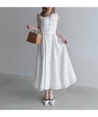 【ロイヤルパーティー/ROYAL PARTY】のフリンジシアーテーラーノースリーブロングフレアワンピース 大人の最旬トレンドファッション＆コーディネート founy(ファウニー) ファッション Fashion レディースファッション Fashion for Women ワンピース Dresses ビジュー Bijou, Jewel-like Accent フレア Flare, Flared フロント Front, Front Design ベーシック Basic, Essential エレガント 上品 Elegant thumbnail オフホワイト|ID: prp329100004987384 ipo3291000000037360591