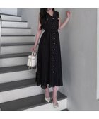 【ロイヤルパーティー/ROYAL PARTY】のフリンジシアーテーラーノースリーブロングフレアワンピース 大人の最旬トレンドファッション＆コーディネート founy(ファウニー) ファッション Fashion レディースファッション Fashion for Women ワンピース Dresses ビジュー Bijou, Jewel-like Accent フレア Flare, Flared フロント Front, Front Design ベーシック Basic, Essential エレガント 上品 Elegant thumbnail ブラック|ID: prp329100004987384 ipo3291000000037360592