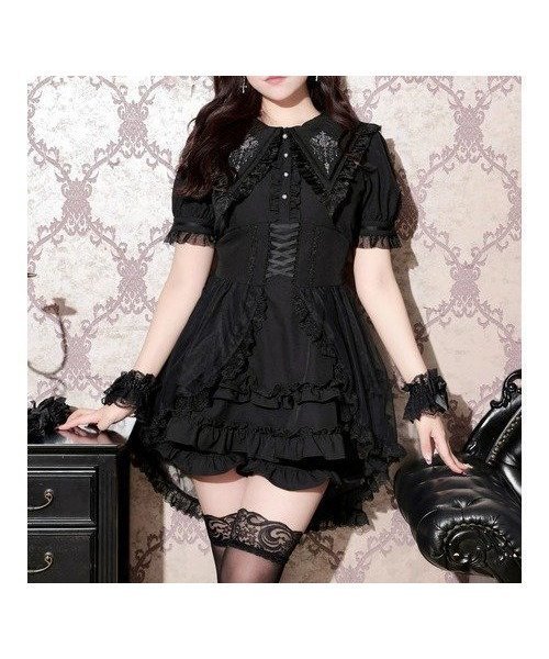 【ノエミ/NOEMIE】のゴシックセーラーフィッシュテールセットアップ インテリア・キッズ・メンズ・レディースファッション・服の通販 founy(ファウニー) 　ファッション　Fashion　レディースファッション　Fashion for Women　セットアップ　Matching Sets　レース　Lace, Lace Fabric　黒|ID: prp329100004987385 ipo3291000000037360594