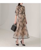 【レジャ/Leja】のLEJA-配色パイピング花柄ラメレースワンピースドレス 結婚式 レディース BEIGE|ID: prp329100004987388 ipo3291000000037360633