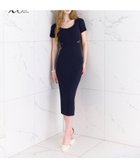 【ロイヤルパーティー/ROYAL PARTY】の【20th】ウエストレースリブニットタイトワンピース 大人の最旬トレンドファッション＆コーディネート founy(ファウニー) ファッション Fashion レディースファッション Fashion for Women ワンピース Dresses シンプル Simple, Minimal スリット Slit, Slit Detail デコルテ Décolleté, Neckline フラワー Flower, Floral レース Lace, Lace Fabric エレガント 上品 Elegant 人気 Popular, Best Seller 切替 Switching, Contrast Panel thumbnail ネイビー|ID: prp329100004987396 ipo3291000000037360702