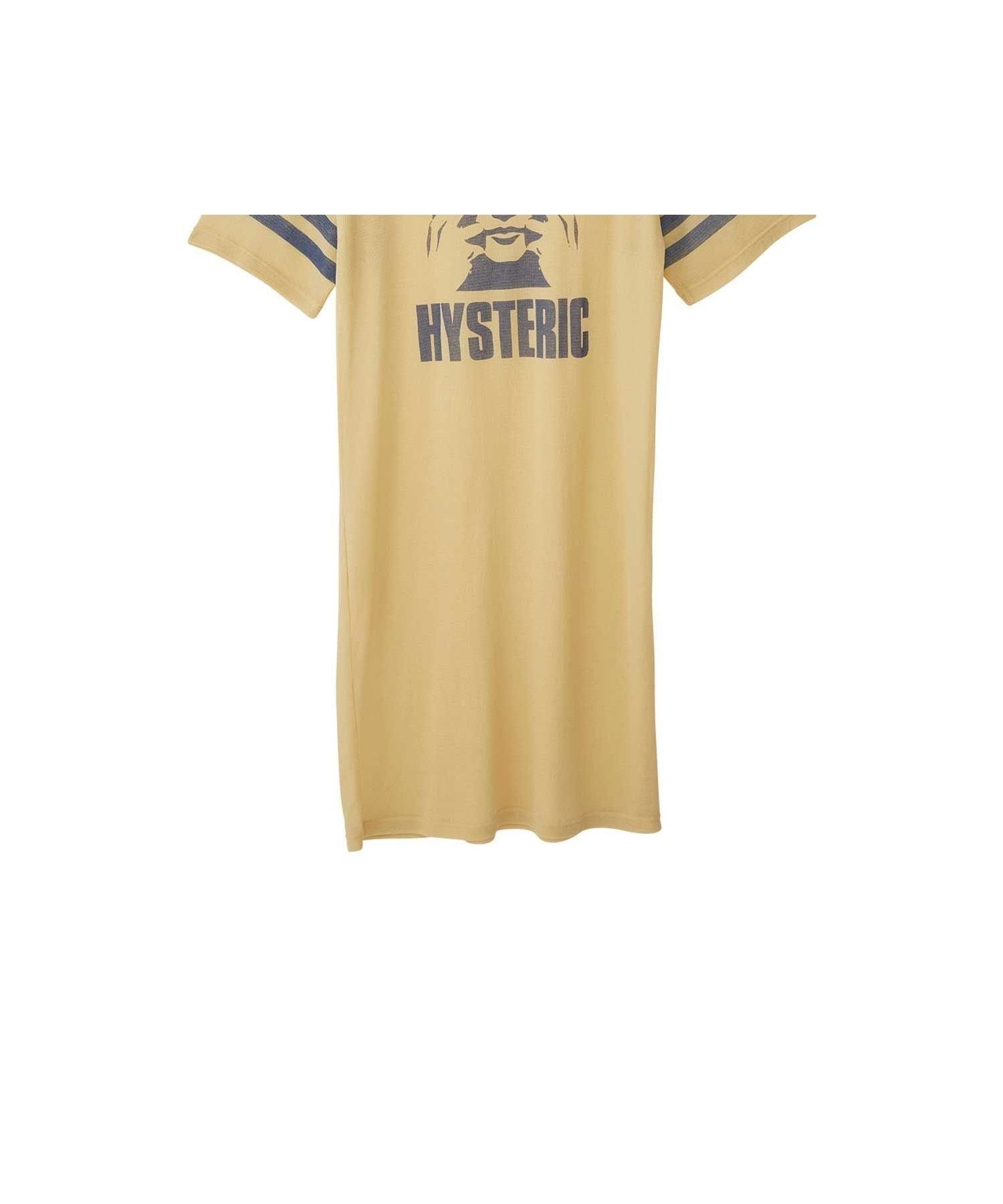 【ヒステリックグラマー/HYSTERIC GLAMOUR】のSEE NO EVIL ワンピース インテリア・キッズ・メンズ・レディースファッション・服の通販 founy(ファウニー) 　ファッション　Fashion　レディースファッション　Fashion for Women　ワンピース　Dresses　アウトドア　Outdoor Clothing　インナー　Innerwear　グラフィック　Graphic, Graphic Design　シアー　Sheer, See-Through　ツイスト　Tweed, Tweed Fabric　フロント　Front, Front Design　メッシュ　Mesh, Net Fabric　夏　Summer　軽量　Lightweight, Ultra Light　イエロー|ID: prp329100004987402 ipo3291000000037360768