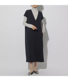 【エルーラ/Elura】のサマ見えVネックワンピース/320063 大人の最旬トレンドファッション＆コーディネート founy(ファウニー) ファッション Fashion レディースファッション Fashion for Women ワンピース Dresses 2025年 2025 2025春夏・S/S Spring/Summer 2025 SS25 アクセサリー Fashion Accessories インナー Innerwear カットソー Cut and Sewn Top シンプル Simple, Minimal ストレッチ Stretch, Stretchy Fabric 再入荷 Restock / Back in Stock 夏 Summer thumbnail ネイビー88|ID: prp329100004987409 ipo3291000000037360961