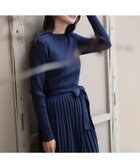 【ビームス ウイメン/BEAMS】のリブニット スカートセットアップ(S~M・セットアイテム) 大人の最旬トレンドファッション＆コーディネート founy(ファウニー) ファッション Fashion レディースファッション Fashion for Women セットアップ Matching Sets スカート・ミニ/ミディ/マキシ Skirts / Mini, Midi & Maxi Skirts シンプル Simple, Minimal セットアップ Set-Up, Coordinated Outfit ハイネック High Neck, Mock Neck フィット Fit, Slim Fit プリーツ Pleats, Pleated ベーシック Basic, Essential リブニット Rib Knit, Ribbed Knit ワイドリブ Wide Rib, Wide Ribbed Knit エレガント 上品 Elegant thumbnail NAVY|ID: prp329100004987413 ipo3291000000037360977