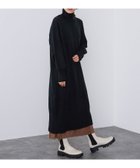 【ビームス ウイメン/BEAMS】のハイネックレイヤード ニットワンピース 大人の最旬トレンドファッション＆コーディネート founy(ファウニー) ファッション Fashion レディースファッション Fashion for Women ワンピース Dresses ニットワンピース Knit Dresses おすすめ Recommended / Our Picks インナー Innerwear サテン Satin, Glossy Fabric プリーツ Pleats, Pleated ミドル Middle Length, Mid Height thumbnail BLACK|ID: prp329100004987414 ipo3291000000037360980