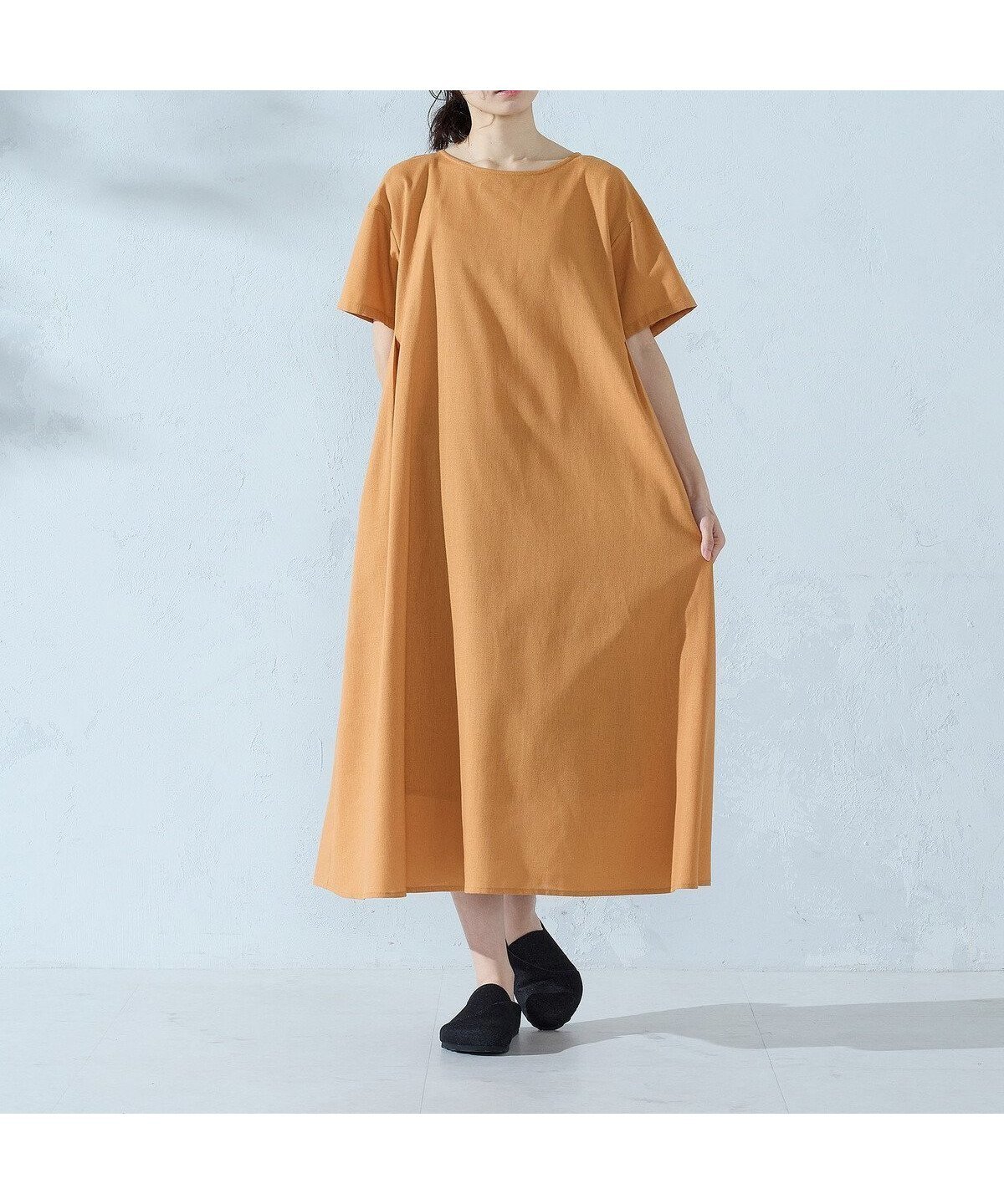 【コムサイズム/COMME CA ISM】の半袖 アッパッパ インテリア・キッズ・メンズ・レディースファッション・服の通販 founy(ファウニー) 　ファッション　Fashion　レディースファッション　Fashion for Women　トップス・カットソー　Cut & Sew Tops　ギャザー　Gathered, Ruffled　シンプル　Simple, Minimal　デニム　Denim, Jeans Material　ペチコート　Petticoat, Underskirt　ポケット　Pocket, Pocket Detail　半袖　Short Sleeve, Half Sleeve　ミックス　Mix, Mixed Style　ヨーク　Yoke, Yoke Design　おすすめ　Recommended / Our Picks　夏　Summer　オレンジ|ID: prp329100004987423 ipo3291000000037361555