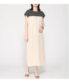 【インタープラネット/INTERPLANET】のDRY COTTONバイカラー切替ワンピース 大人の最旬トレンドファッション＆コーディネート founy(ファウニー) ファッション Fashion レディースファッション Fashion for Women ワンピース Dresses スリーブ Sleeve, Long Sleeve / Short Sleeve フレンチ French, French Style リラックス Relax, Relaxed Fit ロング Long, Long-Length 切替 Switching, Contrast Panel thumbnail 配色 チャコールグレー|ID: prp329100004987430 ipo3291000000037361748