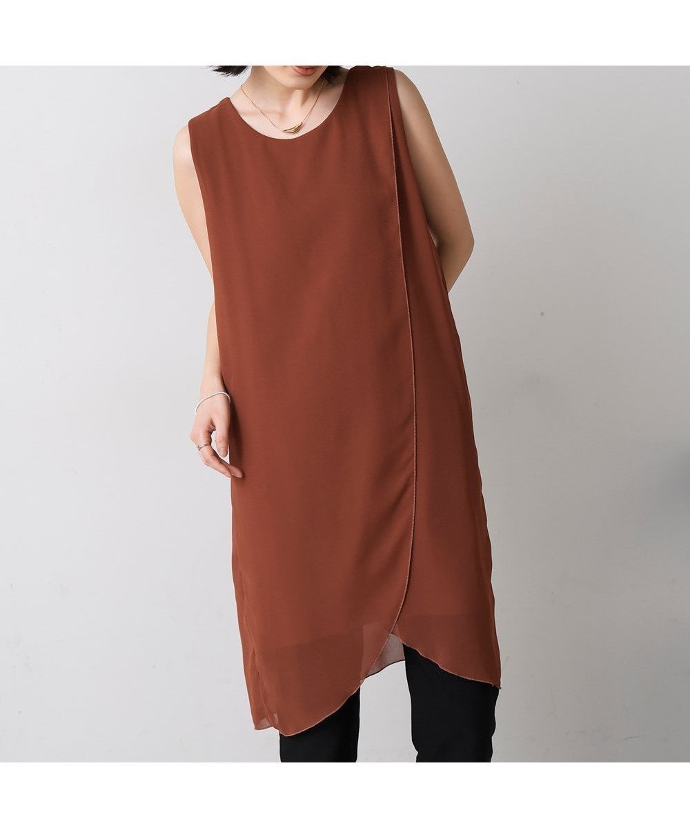 【バブ ブージュルード/Bab Bou Jeloud】のシンプルストレートワンピース インテリア・キッズ・メンズ・レディースファッション・服の通販 founy(ファウニー) 　ファッション　Fashion　レディースファッション　Fashion for Women　ワンピース　Dresses　シンプル　Simple, Minimal　ストレート　Straight, Straight Cut　再入荷　Restock / Back in Stock　夏　Summer　ORANGE|ID: prp329100004987431 ipo3291000000037361751