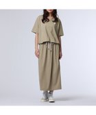 【サイコバニー/Psycho Bunny】のWOMEN キーネック ブラウジングワンピース 大人の最旬トレンドファッション＆コーディネート founy(ファウニー) ファッション Fashion レディースファッション Fashion for Women ワンピース Dresses 春 Spring スピンドル Spindle, Drawcord セットアップ Set-Up, Coordinated Outfit セパレート Separate, Two-Piece ドレープ Drape, Draping Fabric 人気 Popular, Best Seller フロント Front, Front Design ブラウジング Blouson Silhouette, Cinched Waist ワンポイント One Point, Statement Accent S/S・春夏 SS, Spring/Summer, Warm Season 夏 Summer thumbnail グレイッシュベージュ|ID: prp329100004987435 ipo3291000000037361776