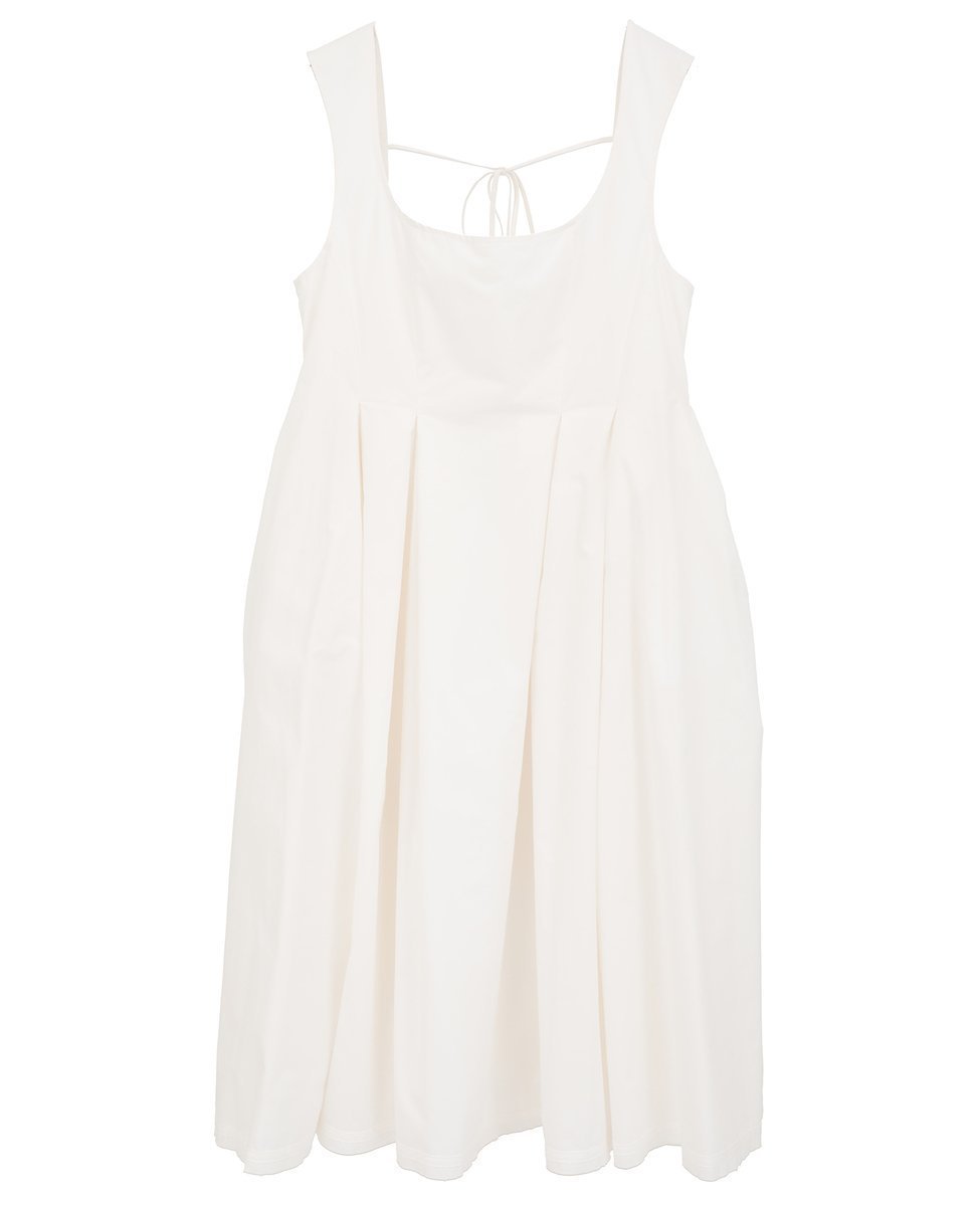 【ソフィット/Soffitto】の【ATELIER EDITION/アトリエ エディション 】Pleated Cotton Dress インテリア・キッズ・メンズ・レディースファッション・服の通販 founy(ファウニー) 　ファッション　Fashion　レディースファッション　Fashion for Women　ワンピース　Dresses　フォーマル・パーティードレス・結婚式用ドレス　Elegant & Casual Dresses　コレクション　Collection, Seasonal Line　スリーブ　Sleeve, Long Sleeve / Short Sleeve　フェミニン　Feminine, Girly　プリーツ　Pleats, Pleated　リボン　Ribbon, Bow　エレガント 上品　Elegant　ホワイト|ID: prp329100004987447 ipo3291000000037362018