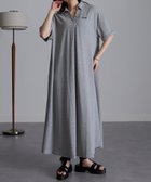 【ラナン/Ranan】のFILA ゆったりフレアーポロワンピース 大人の最旬トレンドファッション＆コーディネート founy(ファウニー) ファッション Fashion レディースファッション Fashion for Women ワンピース Dresses 鹿の子 Piqué, Kanoko Fabric シンプル Simple, Minimal ポケット Pocket, Pocket Detail ポロシャツ Polo Shirt, Collared Tee 再入荷 Restock / Back in Stock thumbnail グレー|ID: prp329100004987451 ipo3291000000037362038