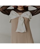 【アンドレスド/ANDRESD】の結婚式・二次会対応 ビッグリボンドレス 大人の最旬トレンドファッション＆コーディネート founy(ファウニー) ファッション Fashion レディースファッション Fashion for Women ワンピース Dresses フォーマル・パーティードレス・結婚式用ドレス Elegant & Casual Dresses サテン Satin, Glossy Fabric ドレス Dress, One-Piece ドレープ Drape, Draping Fabric バランス Balance, Style Balance ビッグ Big, Oversized ヨーク Yoke, Yoke Design リボン Ribbon, Bow レース Lace, Lace Fabric おすすめ Recommended / Our Picks エレガント 上品 Elegant セレモニー Ceremony 結婚式 Wedding 披露宴 Wedding Reception 二次会 After Party thumbnail ベージュ|ID: prp329100004987453 ipo3291000000037362049