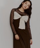 【アンドレスド/ANDRESD】の結婚式・二次会対応 ビッグリボンドレス 大人の最旬トレンドファッション＆コーディネート founy(ファウニー) ファッション Fashion レディースファッション Fashion for Women ワンピース Dresses フォーマル・パーティードレス・結婚式用ドレス Elegant & Casual Dresses サテン Satin, Glossy Fabric ドレス Dress, One-Piece ドレープ Drape, Draping Fabric バランス Balance, Style Balance ビッグ Big, Oversized ヨーク Yoke, Yoke Design リボン Ribbon, Bow レース Lace, Lace Fabric おすすめ Recommended / Our Picks エレガント 上品 Elegant セレモニー Ceremony 結婚式 Wedding 披露宴 Wedding Reception 二次会 After Party thumbnail ブラウン|ID: prp329100004987453 ipo3291000000037362050