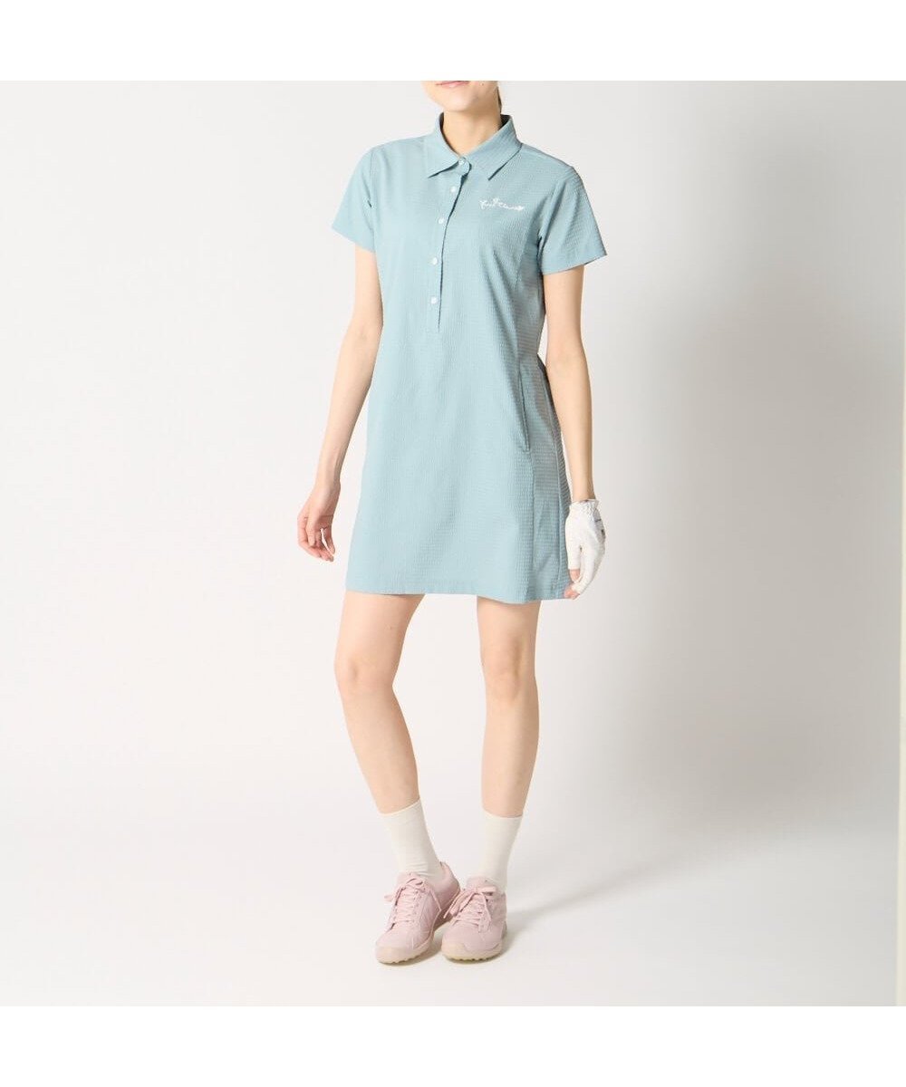 【その他のブランド/Other】のmarie claire sport/ストレッチサッカー素材ゴルフワンピース インテリア・キッズ・メンズ・レディースファッション・服の通販 founy(ファウニー) 　ファッション　Fashion　レディースファッション　Fashion for Women　ワンピース　Dresses　ゴルフ　Golf　サッカー　Seersucker, Summer Fabric　ストレッチ　Stretch, Stretchy Fabric　ベーシック　Basic, Essential　GY|ID: prp329100004987463 ipo3291000000037362092