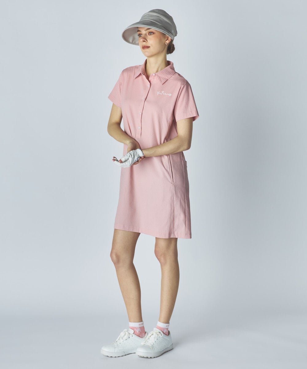 【その他のブランド/Other】のmarie claire sport/ストレッチサッカー素材ゴルフワンピース インテリア・キッズ・メンズ・レディースファッション・服の通販 founy(ファウニー) 　ファッション　Fashion　レディースファッション　Fashion for Women　ワンピース　Dresses　ゴルフ　Golf　サッカー　Seersucker, Summer Fabric　ストレッチ　Stretch, Stretchy Fabric　ベーシック　Basic, Essential　PK|ID: prp329100004987463 ipo3291000000037362094