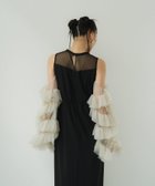 【アンドレスド/ANDRESD】の【2WAY】結婚式・二次会対応 チュールスリーブドレス 大人の最旬トレンドファッション＆コーディネート founy(ファウニー) ファッション Fashion レディースファッション Fashion for Women ワンピース Dresses フォーマル・パーティードレス・結婚式用ドレス Elegant & Casual Dresses シンプル Simple, Minimal スリーブ Sleeve, Long Sleeve / Short Sleeve チュール Tulip, Tulip Motif ドッキング Docking, Mixed Material ドレス Dress, One-Piece 人気 Popular, Best Seller バランス Balance, Style Balance パール Pearl, Pearl Accent フリル Frill, Ruffle おすすめ Recommended / Our Picks セレモニー Ceremony 結婚式 Wedding 披露宴 Wedding Reception 二次会 After Party thumbnail ベージュブラック|ID: prp329100004987467 ipo3291000000037362113