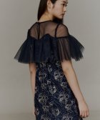 【アンドレスド/ANDRESD】の結婚式・二次会対応 刺繍チュールフリルドレス 大人の最旬トレンドファッション＆コーディネート founy(ファウニー) ファッション Fashion レディースファッション Fashion for Women ワンピース Dresses フォーマル・パーティードレス・結婚式用ドレス Elegant & Casual Dresses ストレート Straight, Straight Cut チュール Tulip, Tulip Motif ドレス Dress, One-Piece バランス Balance, Style Balance フェミニン Feminine, Girly フラワー Flower, Floral フリル Frill, Ruffle ヨーク Yoke, Yoke Design おすすめ Recommended / Our Picks セレモニー Ceremony 結婚式 Wedding 披露宴 Wedding Reception 二次会 After Party thumbnail ネイビー|ID: prp329100004987472 ipo3291000000037362131