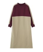 【ローズバッド/ROSE BUD】のラインカットソーワンピース 大人の最旬トレンドファッション＆コーディネート founy(ファウニー) ファッション Fashion レディースファッション Fashion for Women ワンピース Dresses スウェット / スエット Sweatshirt, Sweatwear ストレッチ Stretch, Stretchy Fabric とろみ Fluid, Flowy Fabric ベーシック Basic, Essential thumbnail BURGUNDY|ID: prp329100004987473 ipo3291000000037362215