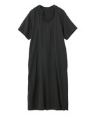 【ローズバッド/ROSE BUD】のSLIT NECK S/S DRESS 大人の最旬トレンドファッション＆コーディネート founy(ファウニー) ファッション Fashion レディースファッション Fashion for Women ワンピース Dresses フォーマル・パーティードレス・結婚式用ドレス Elegant & Casual Dresses アクセサリー Fashion Accessories インド Indian Textile サンダル Sandals, Summer Shoes スリット Slit, Slit Detail 時計 Watch, Wristwatch ネップ Nepp, Slub Yarn ビッグ Big, Oversized フェミニン Feminine, Girly フロント Front, Front Design リラックス Relax, Relaxed Fit S/S・春夏 SS, Spring/Summer, Warm Season おすすめ Recommended / Our Picks 夏 Summer エレガント 上品 Elegant thumbnail BLACK|ID: prp329100004987475 ipo3291000000037362220