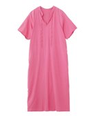 【ローズバッド/ROSE BUD】のSLIT NECK S/S DRESS 大人の最旬トレンドファッション＆コーディネート founy(ファウニー) ファッション Fashion レディースファッション Fashion for Women ワンピース Dresses フォーマル・パーティードレス・結婚式用ドレス Elegant & Casual Dresses アクセサリー Fashion Accessories インド Indian Textile サンダル Sandals, Summer Shoes スリット Slit, Slit Detail 時計 Watch, Wristwatch ネップ Nepp, Slub Yarn ビッグ Big, Oversized フェミニン Feminine, Girly フロント Front, Front Design リラックス Relax, Relaxed Fit S/S・春夏 SS, Spring/Summer, Warm Season おすすめ Recommended / Our Picks 夏 Summer エレガント 上品 Elegant thumbnail PINK|ID: prp329100004987475 ipo3291000000037362222