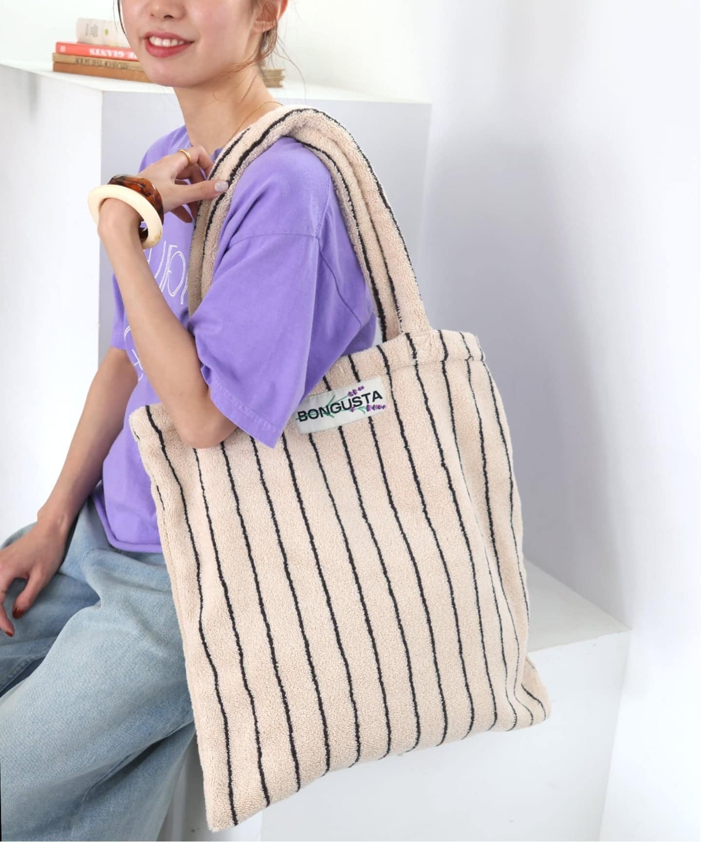 【ジャーナルスタンダード レリューム/JOURNAL STANDARD relume】の【BONGUSTA/ボングスタ】NARAM STRIPED トートバッグ インテリア・キッズ・メンズ・レディースファッション・服の通販 founy(ファウニー) 　ファッション　Fashion　レディースファッション　Fashion for Women　バッグ　Bags　2026年　2026　2026春夏・S/S　Spring/Summer 2026 SS26　コレクション　Collection, Seasonal Line　スマート　Smart, Elegant　バランス　Balance, Style Balance　ナチュラル|ID: prp329100004987494 ipo3291000000037362441