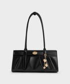 【チャールズ アンド キース/CHARLES & KEITH】のIsolde イゾルデ ベルト ルーシュド ショルダーバッグ 大人の最旬トレンドファッション＆コーディネート founy(ファウニー) ファッション Fashion レディースファッション Fashion for Women バッグ Bags ベルト&ウエストマーク Belts & Waist Accessories thumbnail Black|ID: prp329100004987502 ipo3291000000037362472